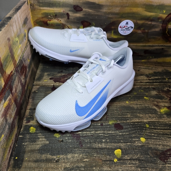Nike Air Zoom Infinity Tour 2 [HJ7573-105] White Blue‎ Golf shoes size 10 new - Picture 1 of 8